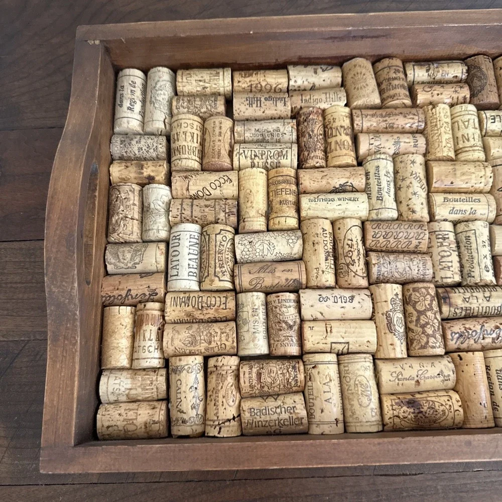 Wine Enthusiast Smooth Wood Serving Tray